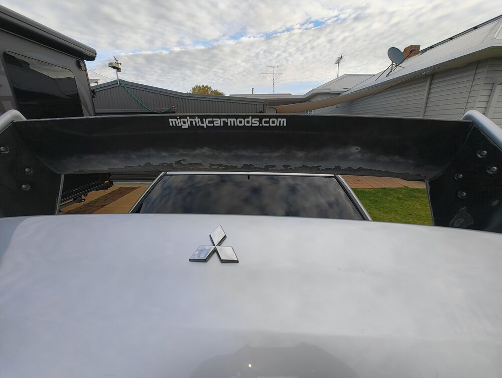 Clear-coat peeling on the spoiler